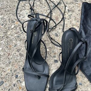 Black Strappy Sandals